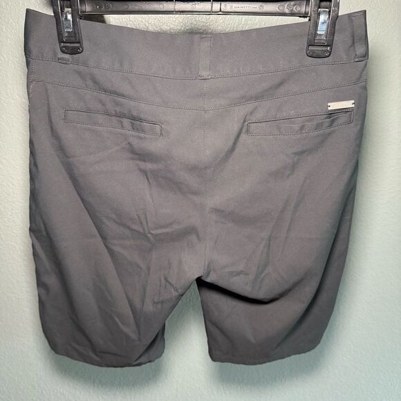 adidas Charcoal Flat Front Shorts - Picture 9 of 11